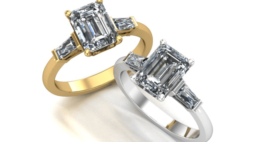 emerald cut engagement rings