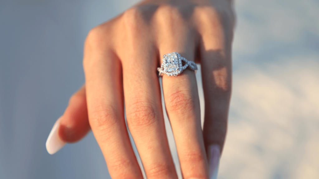 moissanite engagement rings